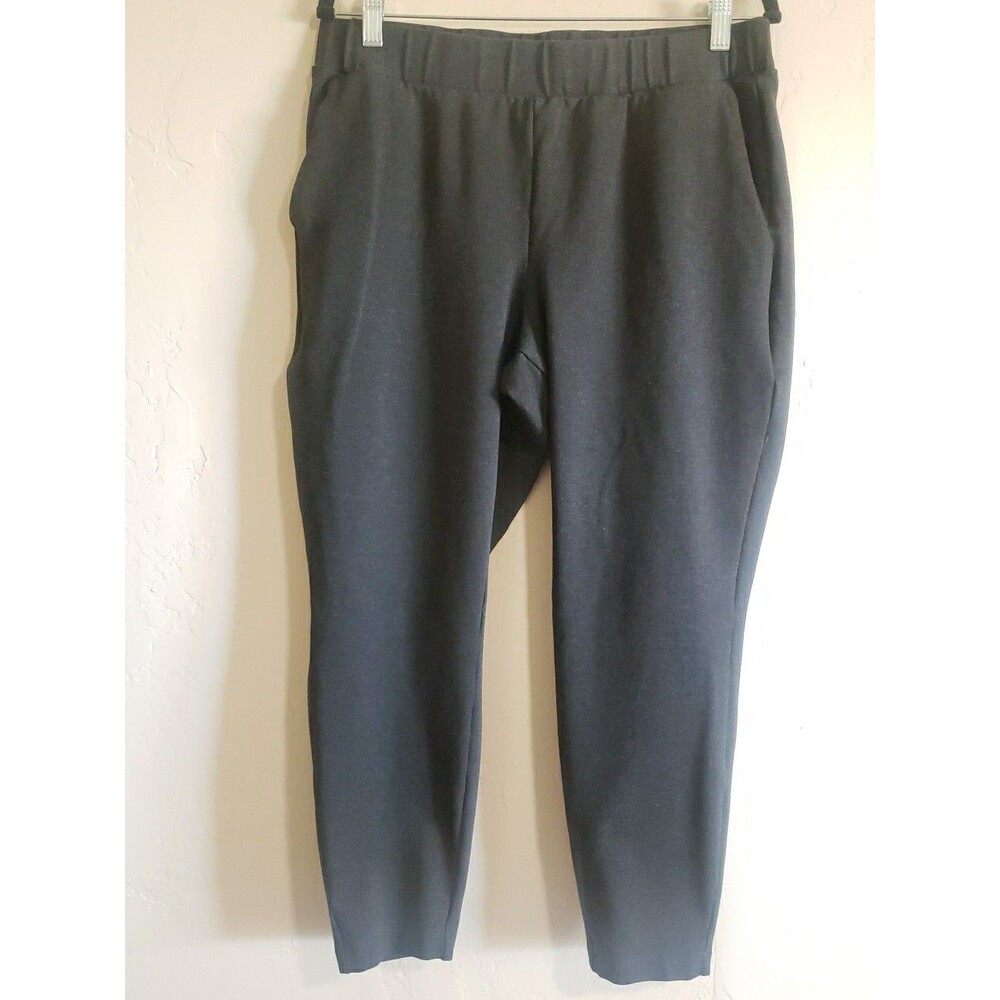 Universal Standard Pants Womens Gray Sz. S Hi Rise Casual Elastic Waist Pull-On